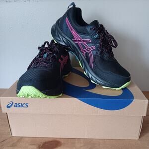 Asics Shoes Womens 8.5 Gel-Venture 9 Black/Hot Pink Trail Running 1012B313-006